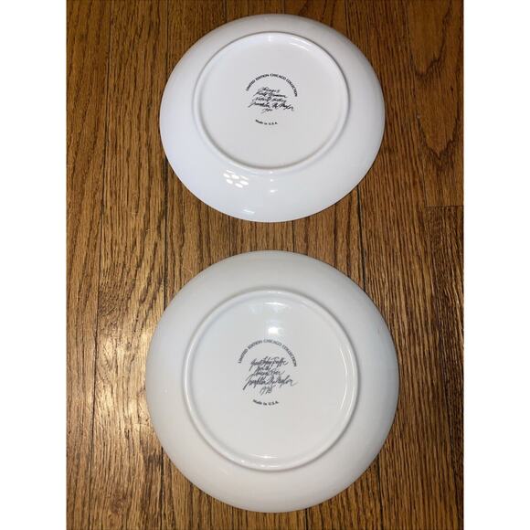 Franklin McMahon 1978 Set Of 2 Limited Edition Chicago Collector Plates w/Box - Picture 4 of 6